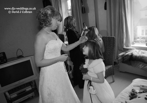 Bridal preparations photograph