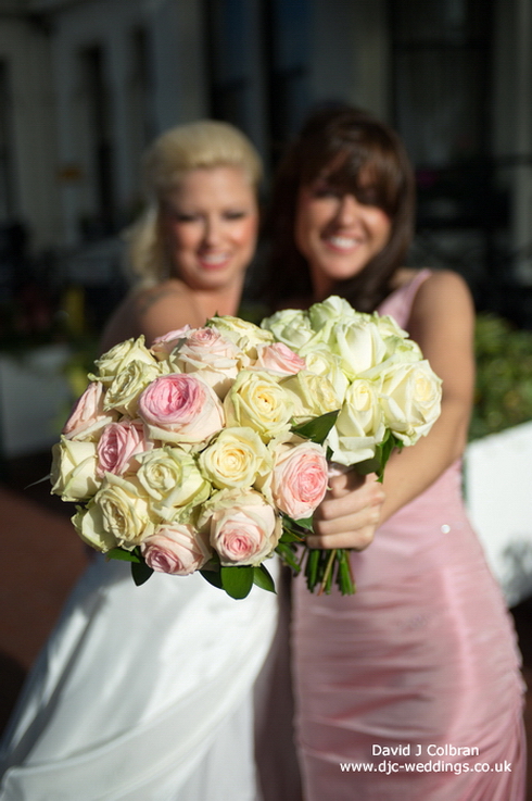 Bride and bridesmaid images