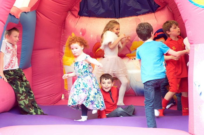 Merseyside photographer bouncy castle photo