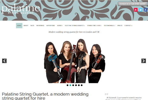 Wedding music for hire string quartet