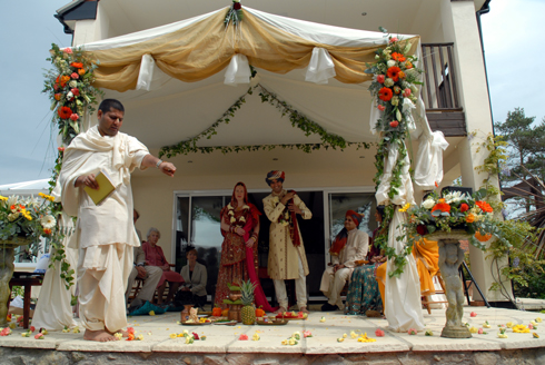 Hindu wedding preparations